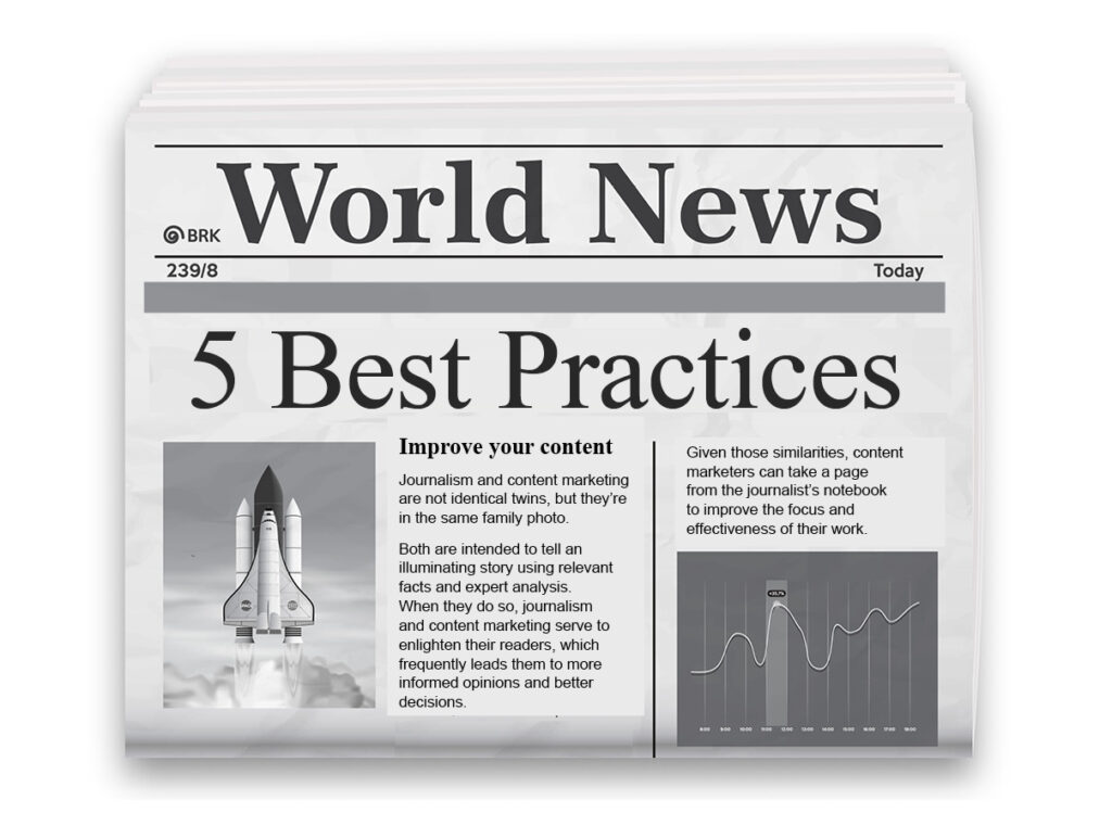 5 journalism best practices for your content marketing Boomm B2B